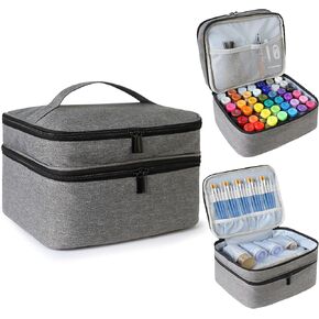 PUGPIU Carrying Case Bag Compatible with Airbrush Kit, Airbrush Accessories - Protable Storage Bag Compatible with Airbrush Kit with Compressor