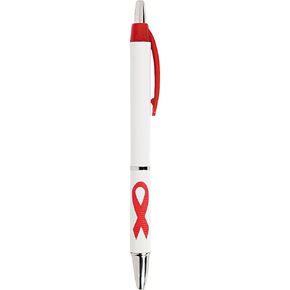 Fun Express - Red Ribbon Grip Pens - Stationery - Pens - Basic - 24 Pieces