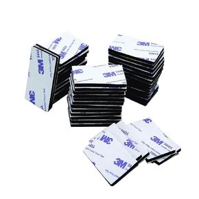 Qdishi 50pcs eva منصات لاصقة مزدوجة الجوانب التي لاصقة قبل الشريط الرغوي 3x5cm شريط التثبيت الثقيل السوداء سوداء وسادة مقاومة للماء للديكور المنزلي و diy الفن الحرف