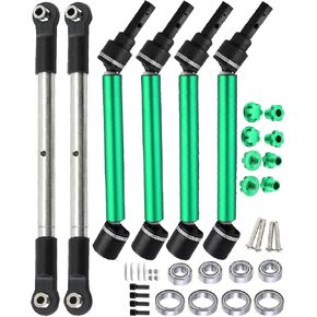 ترقيات جزء ل 1/10 WideMaxx V2 89086-4،45# الصلب محرك شارفت محاور المحاور عمود الإرسال وربح القابل للضبط ارتباطات ارتباط الصناديق ، الأخضر