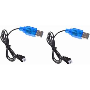 2 حزمة 3.7 فولت شاحن USB مع قابس 1.25-2p ل Cheerson CX-10 Mini Quadcopter Estes Proto X Syncro X Quadcopter RC Drone