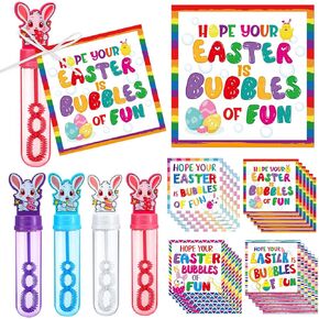 48 PCS/24 Sets Easter Bubble Wands Gift for Kids ، آمل