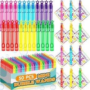 Silkfly 50 PCS Mini Bubble Wands Bubble Party Party Favour