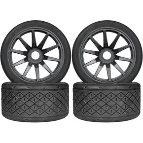 مجموعة إطارات وعجلات الطرق السريعة RC ، عجلات بلاستيكية سداسية 17 ملم لـ 1/7 Arrma Journy FSR 6S BLX RC Model Car (4 PCS 107mm)