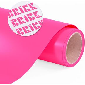 SISER BRICK 600 TRANTER VINYL ، 19.6 "× 1 قدم (الوردي الفلوري) - متوافق مع SISER ROMEO/JULIET وغيرها