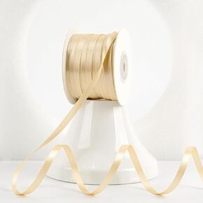 Meedee Dusty Blue Satin Ribbon 1/4 بوصة لوكس لوكس مزدوج الجانبين ساتان 100 ياردة التخزين الأزرق الأزرق الرقيق للحرف ، غلاف الهدايا ، الحلي ، تزيين العطلات ، القوس الشعر ، الزفاف ، عيد ميلاد ، لوازم الحفلات