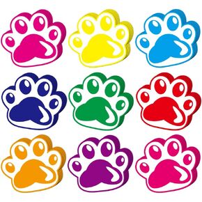 180pcs paw contlull paw clatouts for students struction school school charcer decorations for dog cat paw shiek supplies and craft wall decor (4inch)