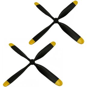 Propeller Four-Blade 2pcs P7680109 for VOLANTEX RC Plane 768-1 Mustang P51D 750mm Warbird Parts,2pcs