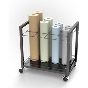 Blueprint Holder 12 Slots Blueprint Storage for Any Roll of Documents - Vinyl Roll Storage, Construction Paper Organizer, Racks & Displays, Blueprint Storage Racks for Office, Home, Factory