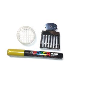 POSCA QUEEN BEE أصفر اللون وضع علامة القلم PC5M و PUSH