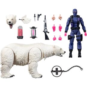 ج. Joe Classion Series #161 ، Snake Eyes & Polar Bear ، شخصية عمل مقاس 6 بوصات و Bear مع 15 ملحقات بما في ذلك M.A.S.S. العنصر الحفاز الجهاز