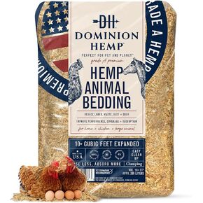 حقيبة بوزن 6.6 رطل من فراش حيوانات القنب من الدرجة الأولى لصناديق الدجاج التالية، خالية من الغبار بنسبة 99.9%، تتسع إلى 30 كوارت، تقلل الروائح، رائعة للأرانب والزواحف والجرذان والفئران وخنازير غينيا والجربوع والقوارض، إلخ. in Kuwait