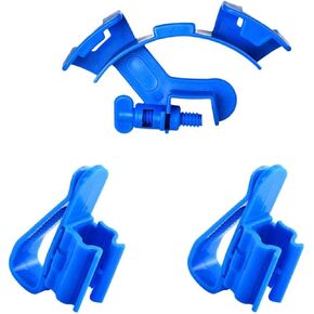 3Pcs Adjustable Fish Tank Water Hose Holder Water Tube Clamp Fixed Clip Aquarium Pipe Holder,1 Curved Shape, 2 Straight