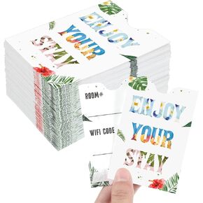 Eaaste 500 PCS Hotel Key Card Parkes استمتع بإقامتك فندق Key Card Holder