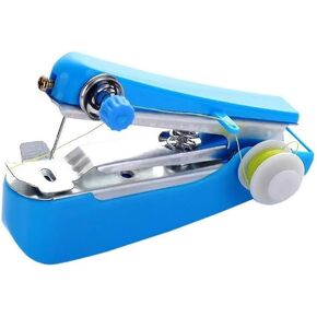 آلة الخياطة الزرقاء المحمولة المحمولة ، Mini Minual Machine Machine Tool Mini Mehyer Macher