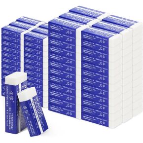 Ceyazye 120 PCS Pencil Erasers ، Ehrase 2B Eraser for Kids Theass Teacher ، محايات فنية ناعمة كبيرة لرسم كتابة الرسومات ، اللوازم المدرسية المكتبية الأساسية (2.0 × 0.8 بوصة ، 1.5 × 0.7 بوصة)