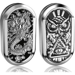 حزمة Slider Dragon & Owl Fidget ، EDC Fidget Toys البالغين ألعاب الحسية للمكتب التنفيذي للمكتب التنفيذي هدية ADHD ، إضافة وتوحد