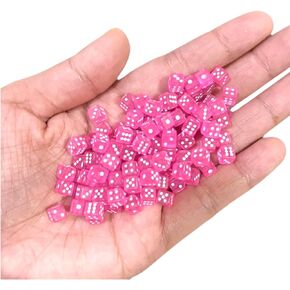 100pcs مجموعة صغيرة من الوردة الشفافة الأحمر 5 مم