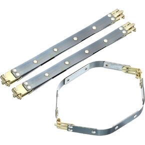 إطارات مرنة Uxcell Metal Internal ، 3 أجهزة كمبيوتر 7.87 "× 0.55" قفل قبلة الإطار المرن ، مقطع أكياس أجهزة إطار حقيبة اليد لمحفظة القابض المصنوعة يدويًا صنع الخياطة المصنوعة يدويًا