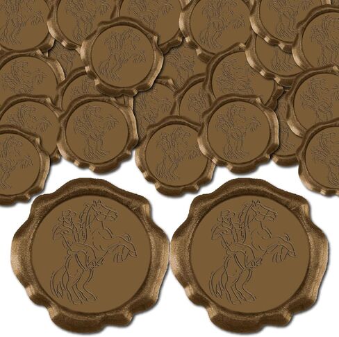 CRASPIRE 50PCS BOWKNOT WAX SEAL ملصقات 30 مم لدعوة الزفاف للاصطدام المفروض in Kuwait