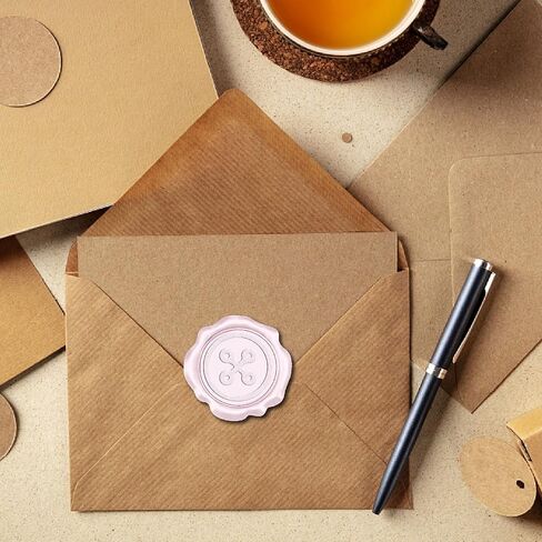 CRASPIRE 50PCS BOWKNOT WAX SEAL ملصقات 30 مم لدعوة الزفاف للاصطدام المفروض in Kuwait