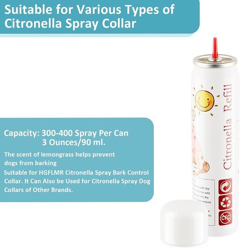 Citronella Spray Refill 85g 1 Pack (3OZ) Can for Citronella Spray Dog Bark Control Collars and Remote Trainers, Citronella Dog Collar Refill in Saudi Arabia