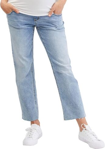 Motherhood Maternity Women's Stretch Secret Fit Over The Belly Straight Leg Pregnancy Jeans in Kuwait