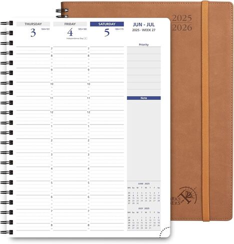 Poprun 2025-2026 Planner Planner Spiral Bound ، 8.5 '× 11.25' in Kuwait