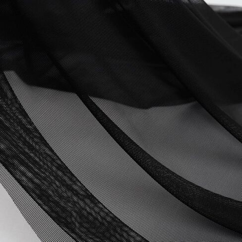 Superfine 4-Way Stretch Net Fabric Nylon Spandex Power Mesh, Pre-Cut 5 Yards Long 60" Wide, Lightweight Sheer (Off White) in Kuwait