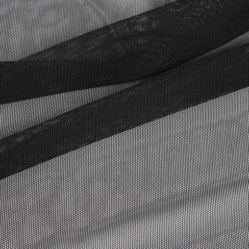 Superfine 4-Way Stretch Net Fabric Nylon Spandex Power Mesh, Pre-Cut 5 Yards Long 60" Wide, Lightweight Sheer (Off White) in Kuwait