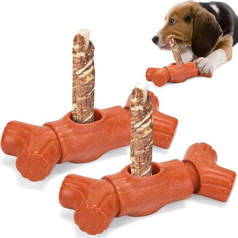 Bully Stick Holder for Dogs, Interactive Dog Chew Holder Safety Device to Prevent Choking Swallowing, Dog Bone Holder for Bully Sticks Fits Medium, Large Dogs in Saudi Arabia