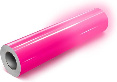 VViViD DECO65 Glow in The Dark Hot Pink Permanent Adhesive Craft Vinyl Roll (12" x 5ft) in Saudi Arabia