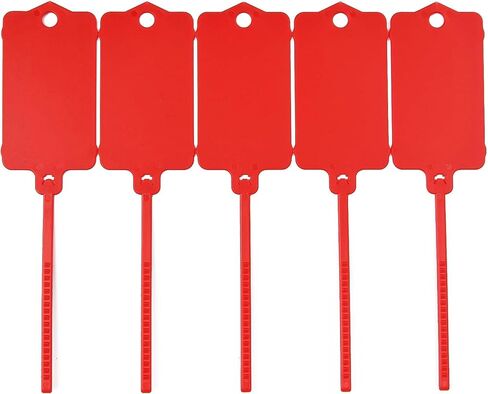 70 PCS Blank Plastic Tags Hanging Label Tags, Waterproof Writable Labels,Tag Identification for for Labeling Outdoors,Laundry,Logistics (Multicolor-S, 1.18 x 2.16 Inches) in Kuwait