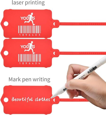 70 PCS Blank Plastic Tags Hanging Label Tags, Waterproof Writable Labels,Tag Identification for for Labeling Outdoors,Laundry,Logistics (Multicolor-S, 1.18 x 2.16 Inches) in Kuwait