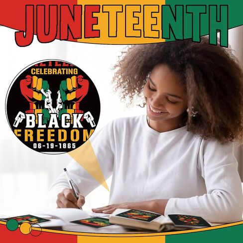 120 Pcs Mini Juneteenth Notepads Bulk 4x4 Inch Juneteenth Theme Memo Pads Mini Notepad June Black Freedom 19th 1865 Party Favor Small Paper Pocket Notebook for Gift Party Favor Supplies Office, Blank in Saudi Arabia