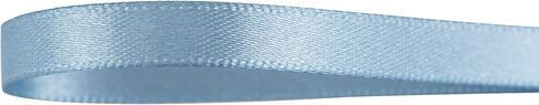 MEEDEE Dusty Blue Satin Ribbon 1/4 Inch Lux Double Sided Satin 100 Yards Spool Blue Thin Ribbon for Crafts, Gift Wrapping, Ornaments, Holiday Decorating, Hair Bow, Wedding, Birthday, Party Supplies in Saudi Arabia