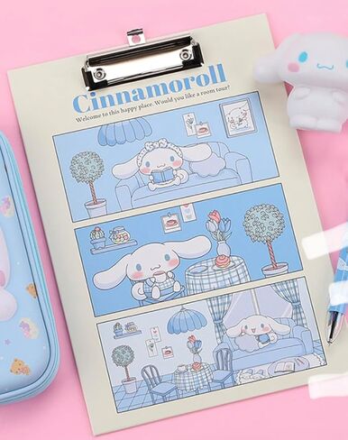 Kitty & Friends' Officially Licensed Clipboard - 4 Types (Kuromi's) in Kuwait