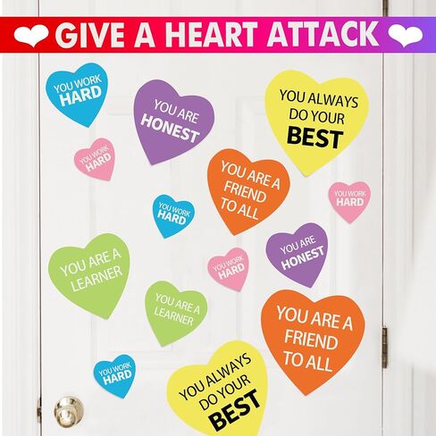 120 Pieces Heart Cutouts Paper Heart Cutouts Paper Hearts 4 Size Large Heart Paper Cut Outs for Valentine's Day Craft (Assorted Colors) in Kuwait