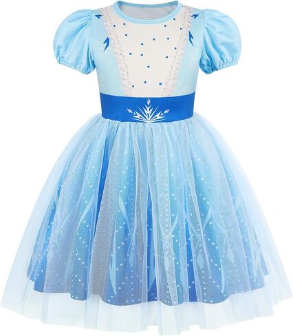 Benylion Princess Costume Dress for Girls Princess Dress up Birthday Gift Party Tulle Dresses Halloween Cosplay Outfits in Saudi Arabia
