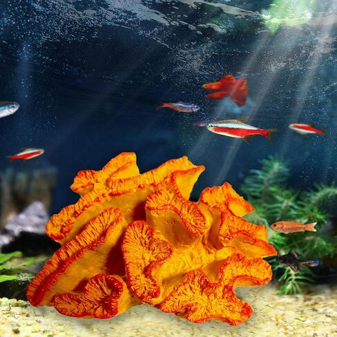 Besimple Aquarium Coral Ornaments Decor Fish Tank Plants Decoration for Aquarium Landscape,Purple in Saudi Arabia