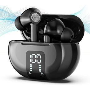AI Language Translation Earbuds Translator in Real Time 0.5S,Two-Way Bluetooth Translator Device with APP for 144+ Languages Translation Packs,Spanish English Translation Headphone,M10 (Black) in Kuwait