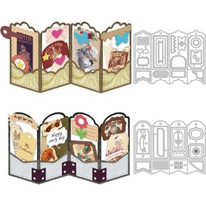 30 Styles Labels Die Cuts for Card Making Backgrounds Frame Metal Cutting Die for Scrapbooking Carbon Steel Embossing Template Tab Note Cutting Dies DIY Cards Album Crafts Supplies