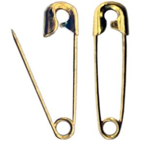 200 Count Solid Bright Brass 3/4 "دبابيس أمان
