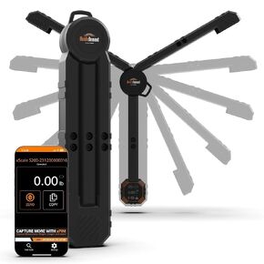MobileDemand Portable XSCALE لـ 100 رطل/45 كجم ووزن كائن غريب - مقياس صناعي مستودع رقمي لوزن المنتج ، بلوتوث مع تطبيق الهاتف الذكي - مقياس الوزن المتنقل ، 100 رطل ،