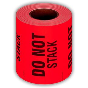 Kenco 3" X 5" Do not Stack Fluorescent Shipping Label Stickers for Shipping and Packing - 500 Adhesive Labels Per Roll