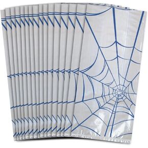 AMSCAN Blue Spider -Man Webbed Wonder Acags - 9.5 "× 4" (حزمة 16) - مثالية لأعياد الميلاد والمناسبات الخاصة