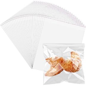 70 PCS Cellophane أكياس ، أكياس ملفات تعريف الارتباط الختم الذاتية ، حقيبة علاج قابلة لإعادة الاستخدام ، حقيبة بلاستيكية شفافة للعلاجات ، الحلوى ، عبوات المخبز ، تفضل الحفلات ، المجوهرات ، العملات المعدنية ، المنتجات (4x6)