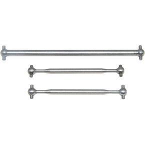 Rear Axle Drive Shaft & Center Dogbone Compatible with 1/18 Axial Yeti Jr RTR Axi31627 Upgrade Driveshaft Rc Car Steel Part(Silver)