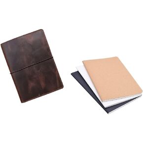 A5 Travelers Notebook Cover and 3-Pack Dot Grid Notebook Insert bundle