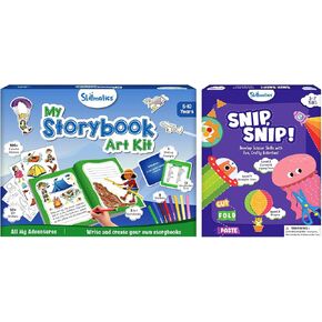 مجموعة MARTRYMATICS Storybook Art Kit All My Adventures & Snip ، حزمة القنص ، الهدايا للأطفال الصغار ، الفتيات والفتيان الذين تتراوح أعمارهم بين 5 ، 6 ، 7 ، 8 ، 9 ، 10